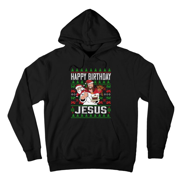 Happy Birthday Jesus Christmas Pajama Holiday Xmas Hoodie