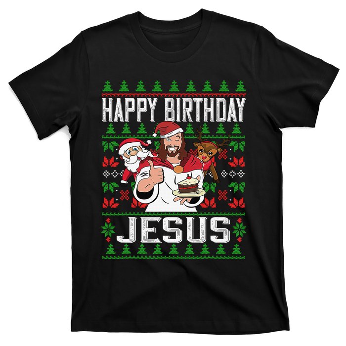 Happy Birthday Jesus Christmas Pajama Holiday Xmas T-Shirt