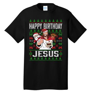 Happy Birthday Jesus Christmas Pajama Holiday Xmas Tall T-Shirt