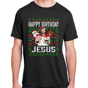 Happy Birthday Jesus Christmas Pajama Holiday Xmas Adult ChromaSoft Performance T-Shirt