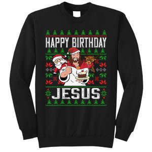 Happy Birthday Jesus Christmas Pajama Holiday Xmas Tall Sweatshirt