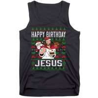 Happy Birthday Jesus Christmas Pajama Holiday Xmas Tank Top