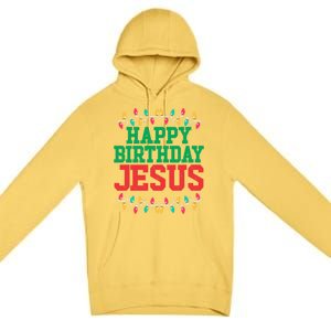 Happy Birthday Jesus Christian Christmas Cute Gift Premium Pullover Hoodie