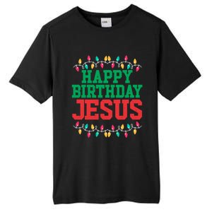 Happy Birthday Jesus Christian Christmas Cute Gift Tall Fusion ChromaSoft Performance T-Shirt