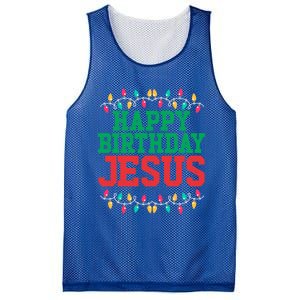 Happy Birthday Jesus Christian Christmas Cute Gift Mesh Reversible Basketball Jersey Tank