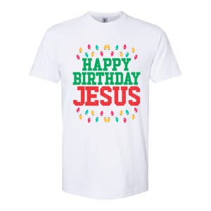 Happy Birthday Jesus Christian Christmas Cute Gift Softstyle CVC T-Shirt