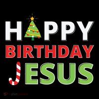 Happy Birthday Jesus Funny Christian Christmas 16 in Basic Backpack