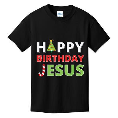 Happy Birthday Jesus Funny Christian Christmas Kids T-Shirt