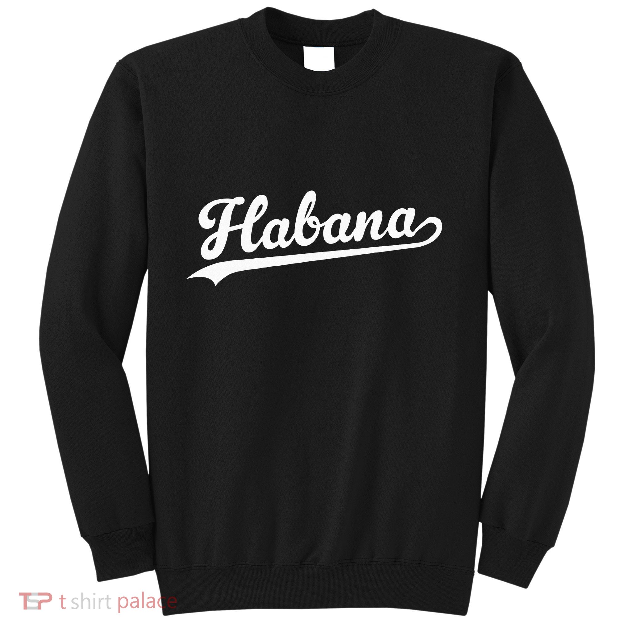 Habana Baseball Jersey Script Vintage Retro Style Sweatshirt