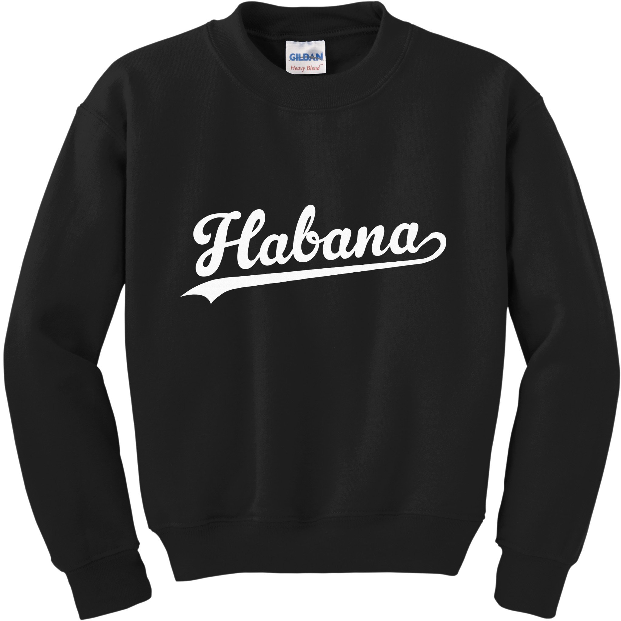 Habana Baseball Jersey Script Vintage Retro Style Kids Sweatshirt