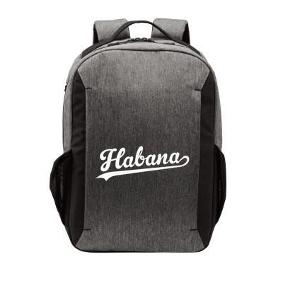 Habana Baseball Jersey Script Vintage Retro Style Vector Backpack