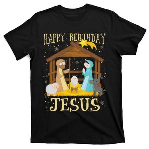 Happy Birthday Jesus Funny Christmas Nativity Christian T-Shirt