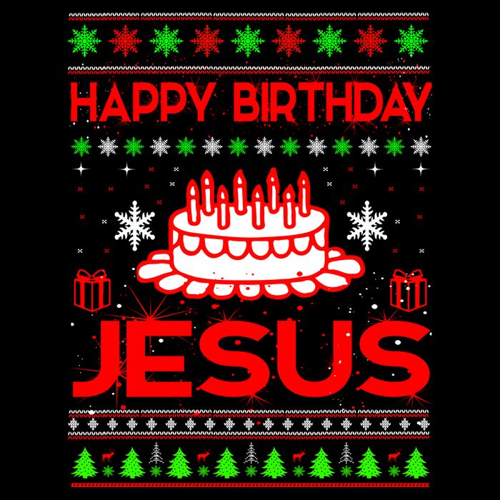 Happy Birthday Jesus Ugly Christmas Mug