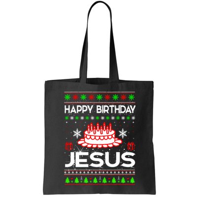 Happy Birthday Jesus Ugly Christmas Bag