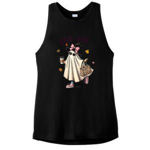 Halloween Boo Jee Ghost Spooky Season Funny Boojee Ghost Gift Ladies PosiCharge Tri-Blend Wicking Tank