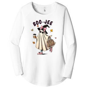 Halloween Boo Jee Ghost Spooky Season Funny Boojee Ghost Gift Women's Perfect Tri Tunic Long Sleeve Shirt