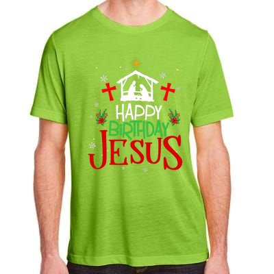 Happy Birthday Jesus Funny Christian Christmas Holiday Gifts Adult ChromaSoft Performance T-Shirt