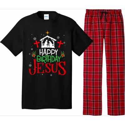 Happy Birthday Jesus Funny Christian Christmas Holiday Gifts Pajama Set