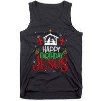 Happy Birthday Jesus Funny Christian Christmas Holiday Gifts Tank Top