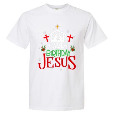 Happy Birthday Jesus Funny Christian Christmas Holiday Gifts Garment-Dyed Heavyweight T-Shirt