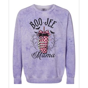 Halloween Boo Jee Mama Colorblast Crewneck Sweatshirt