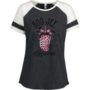 Halloween Boo Jee Mama Enza Ladies Jersey Colorblock Tee