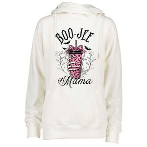 Halloween Boo Jee Mama Womens Funnel Neck Pullover Hood