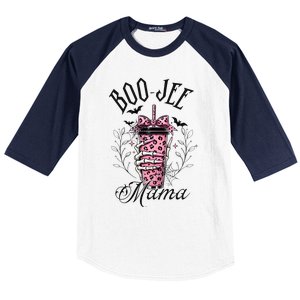 Halloween Boo Jee Mama Baseball Sleeve Shirt