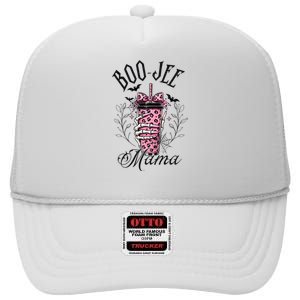 Halloween Boo Jee Mama High Crown Mesh Back Trucker Hat