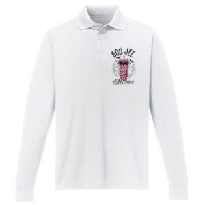 Halloween Boo Jee Mama Performance Long Sleeve Polo