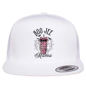 Halloween Boo Jee Mama Flat Bill Trucker Hat