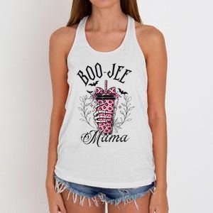 Halloween Boo Jee Mama Women's Knotted Racerback Tank