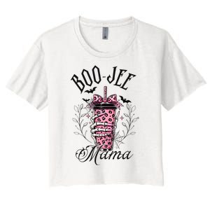 Halloween Boo Jee Mama Women's Crop Top Tee