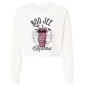 Halloween Boo Jee Mama Cropped Pullover Crew