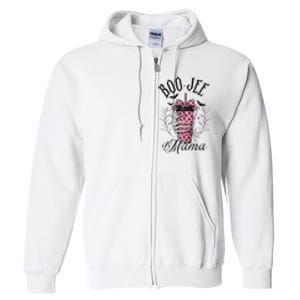 Halloween Boo Jee Mama Full Zip Hoodie