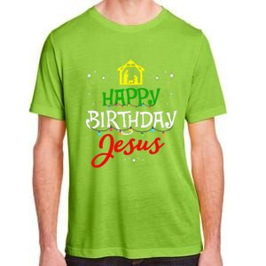 Happy Birthday Jesus Christmas Pajama Holiday Xmas Adult ChromaSoft Performance T-Shirt