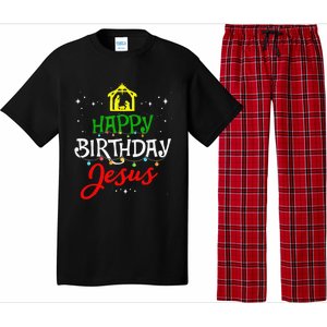 Happy Birthday Jesus Christmas Pajama Holiday Xmas Pajama Set