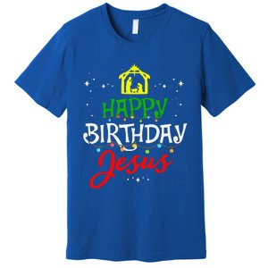 Happy Birthday Jesus Christmas Pajama Holiday Xmas Premium T-Shirt