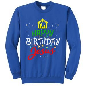 Happy Birthday Jesus Christmas Pajama Holiday Xmas Tall Sweatshirt