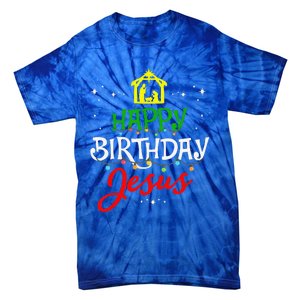 Happy Birthday Jesus Christmas Pajama Holiday Xmas Tie-Dye T-Shirt