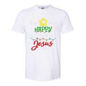 Happy Birthday Jesus Christmas Pajama Holiday Xmas Softstyle CVC T-Shirt