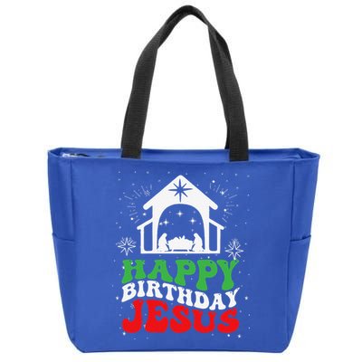 Happy Birthday Jesus Zip Tote Bag