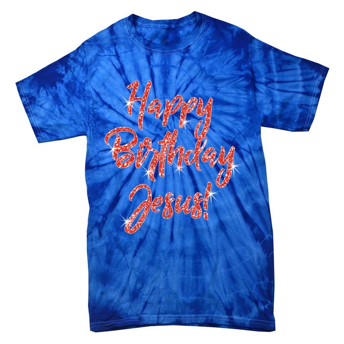 Happy Birthday Jesus Religious Christmas Gift Tie-Dye T-Shirt