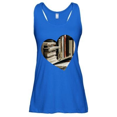 Heart Book Keeper Love Reading Librarian Nerd Geek Bookworm Meaningful Gift Ladies Essential Flowy Tank