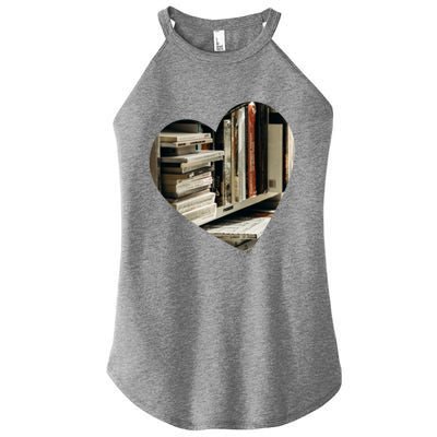 Heart Book Keeper Love Reading Librarian Nerd Geek Bookworm Meaningful Gift Women’s Perfect Tri Rocker Tank