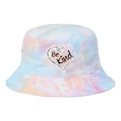 Heart Be Kind Anti Bullying Unity Day Orange Words Tie Dye Newport Bucket Hat