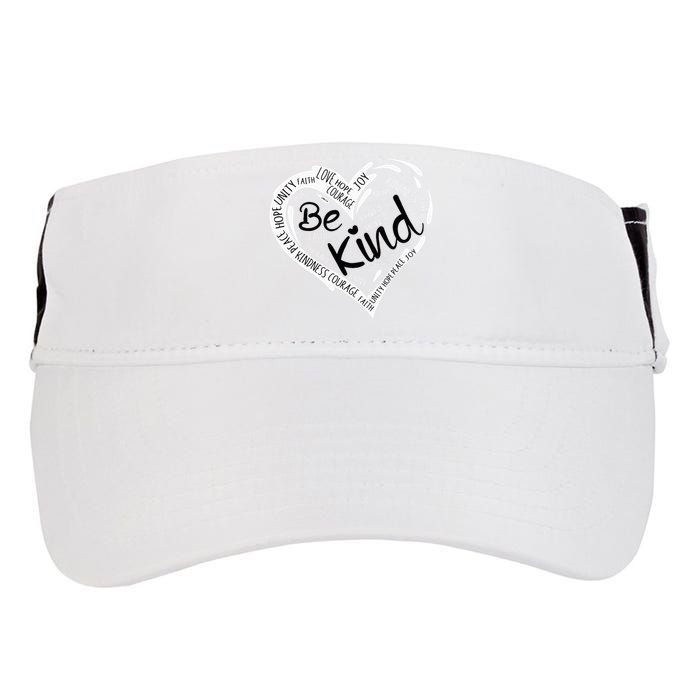 Heart Be Kind Anti Bullying Unity Day Orange Words Adult Drive Performance Visor