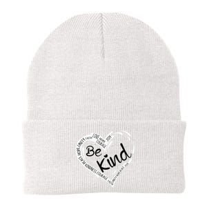 Heart Be Kind Anti Bullying Unity Day Orange Words Knit Cap Winter Beanie