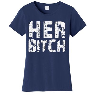 HER BITCH Kinky Couples Outfit FemDom Master Slave Women's T-Shirt