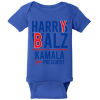 Harry Balz Kamala Harris Walz Democrat Political Funny Gift Baby Bodysuit